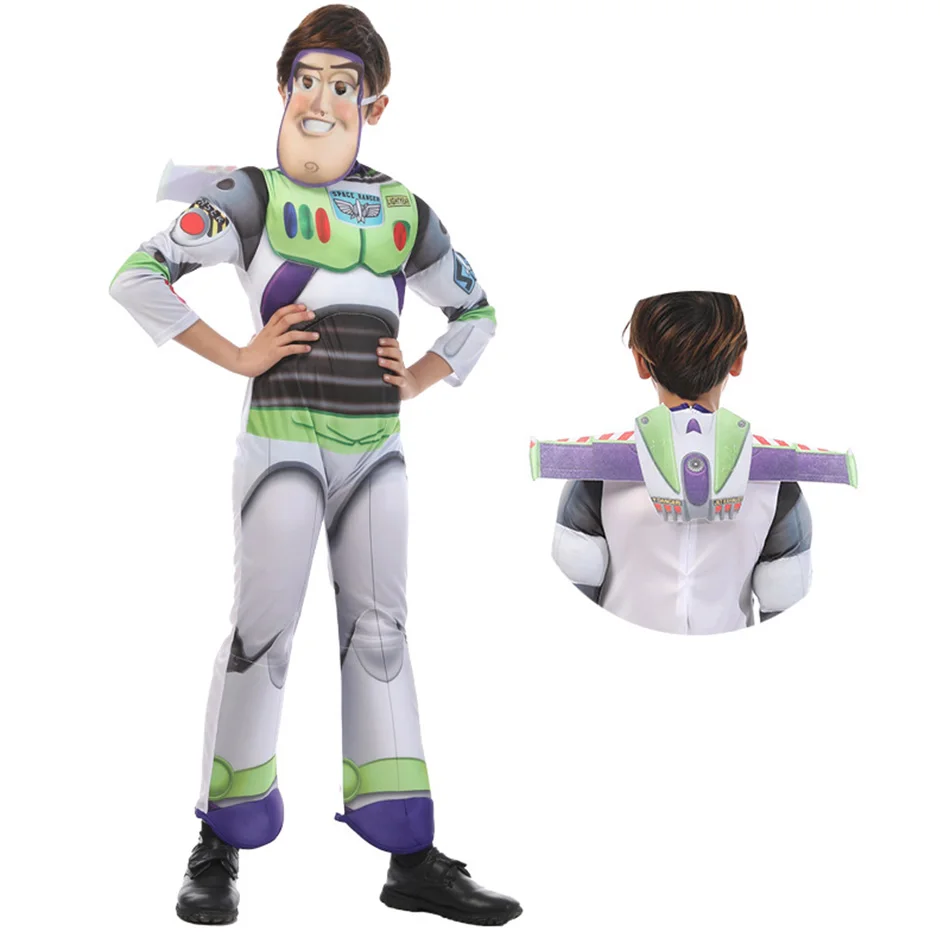 Детский костюм для косплея Buzz Lightyear цельнокроеный платья штаны одежда вечеринки