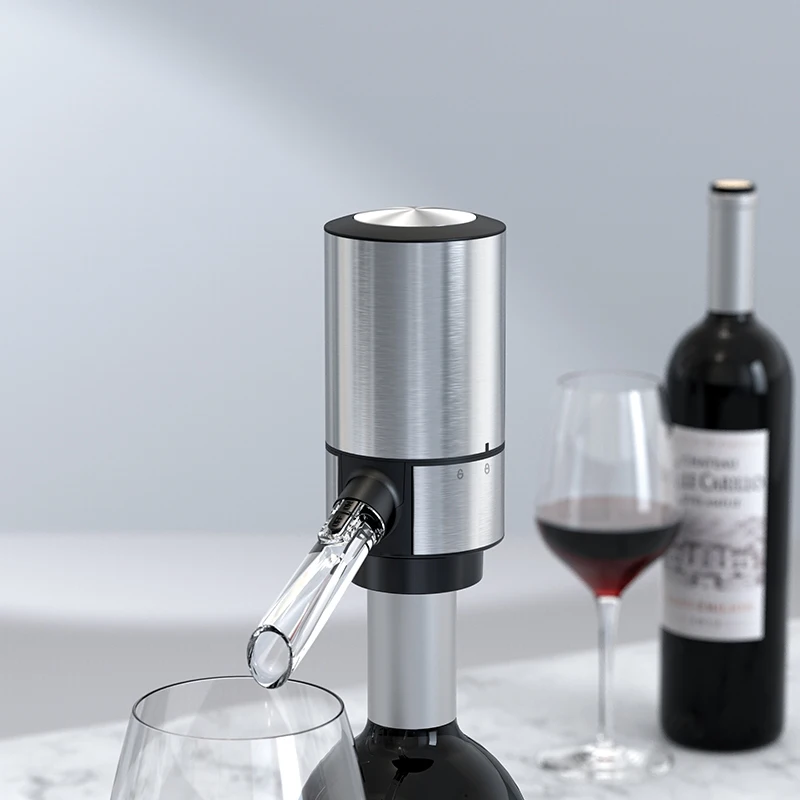 

Beverage Dispenser Electric Wine Decanter Dispenser With Base Quick Sobering Automatic Wine Decanter Aerator Pourer Bar Party