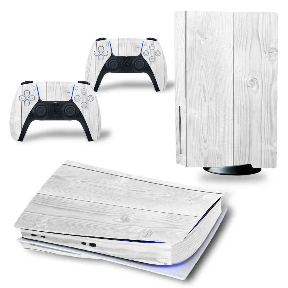Wood design Wholesale Custom Controller Skin for Ps5 disc and Ps5 digital Controller Skins Sticker #0667