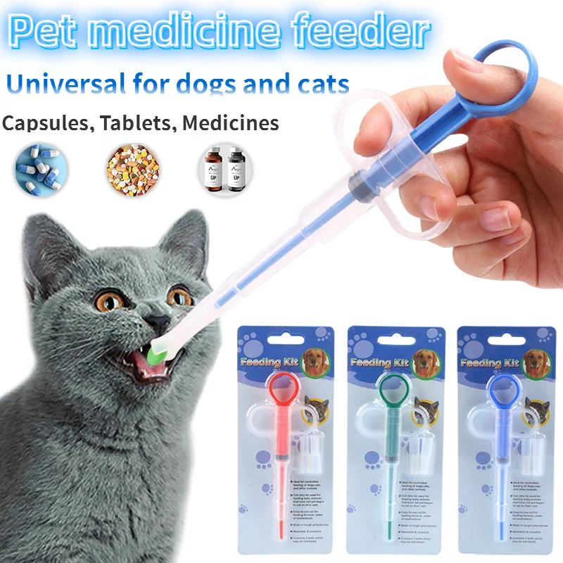 

Necessary for Pets Feeding Tools for Puppies and Cats Dual-purpose Head Can Hold Pills Insect Repellent Supplies Prevent Bites