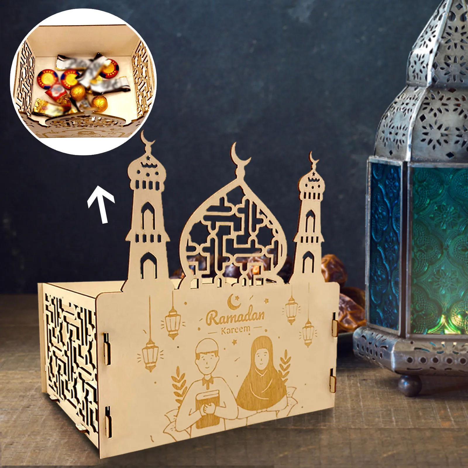 Рамадан деревянный Ид аль-фитинг искусство своими руками головоломка подарки
