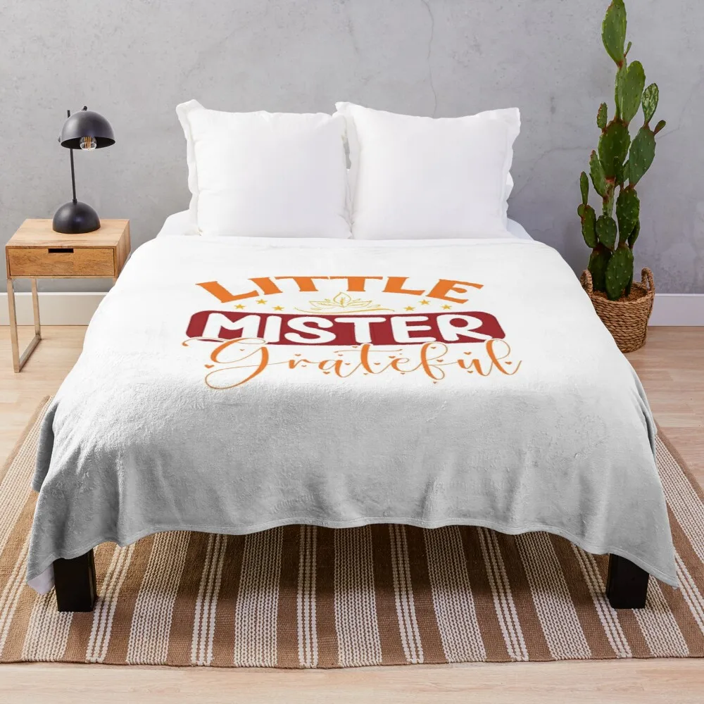

Little Mister Grateful 01 Plush Throw Fleece Blanket Throw for Boys BedSpread Sofa Bedroon Décor