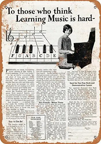 

Metal Sign - 1930 Music is Not Hard - Vintage Look Wall Decor for Cafe Bar Pub Home Beer Decoration Crafts