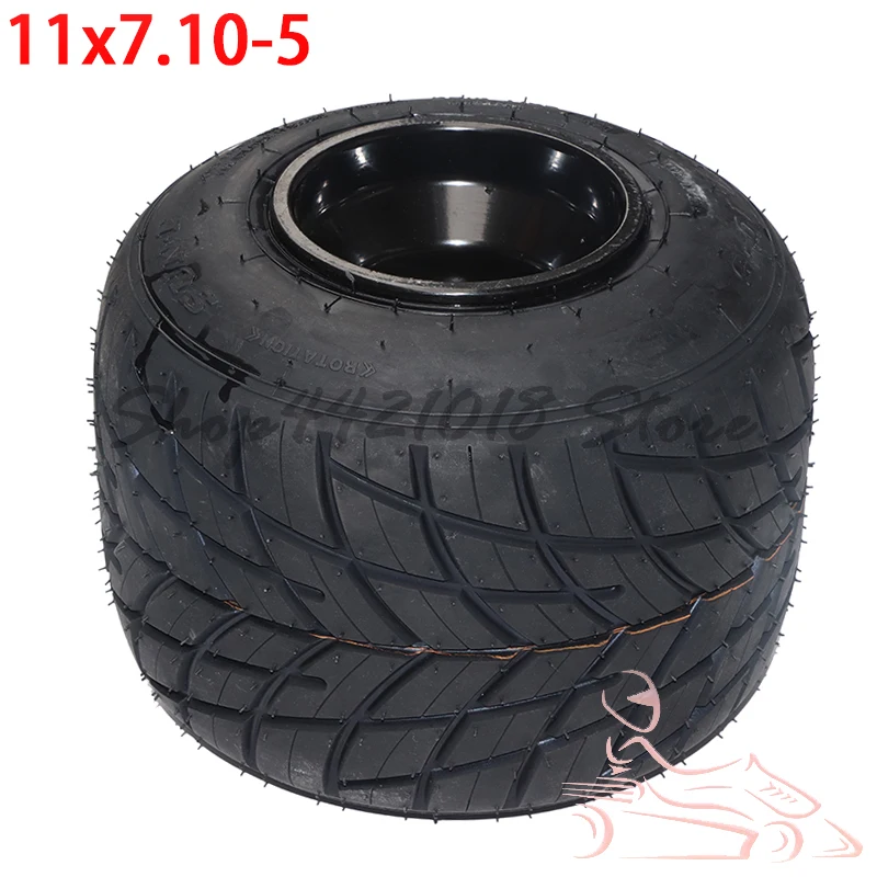 

Used for racing kart tires 5 inch kart 11x7.10-5 anti-skid rain tire tubeless tire with wheel accessories