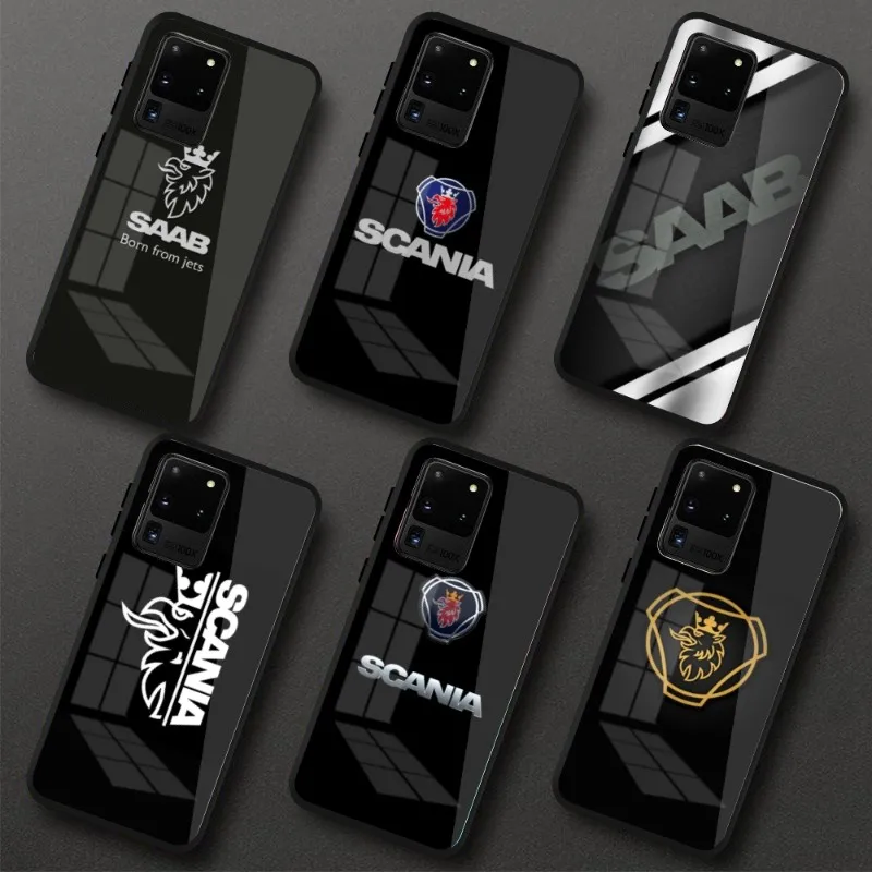 

S-SCANIA Trucks SAAB чехол для телефона для Samung S23 S22 S21 Pro Ultra A13 A33 A53 NOTE 20 PC Glass Cover Funda Shell