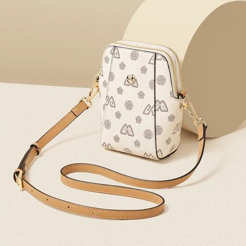 FOXER женская сумка для мобильного телефона из ПВХ, модная сумка через плечо 2024, маленькая шикарная сумка на плечо для девочек, сумка для мобильного телефона с монограммой на молнии