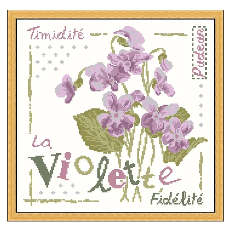 Набор для вышивки крестом с цветочным рисунком Amishop Lili Points Historical Rose Mac Orchid Tulip