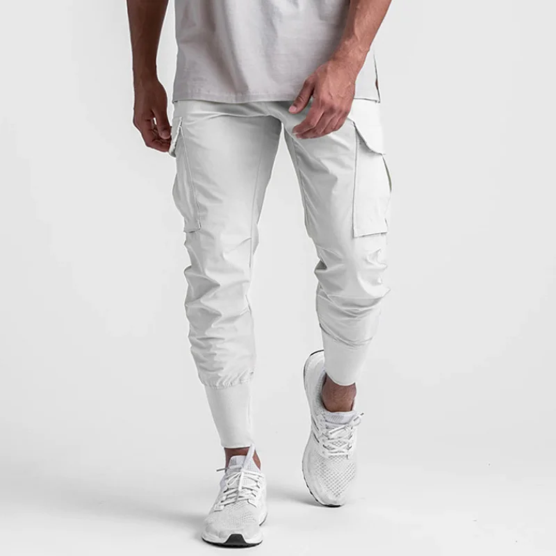 

Gym Mens Joggers Cargo Pants Running Quick Dry Sweatpants Trackpants Fitness Training Sport Trousers Male Sportswear Bottoms
