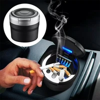 unviersal portable led car ashtray with lid led car lighting ashtray for cup holders universal car ashtray remove odor