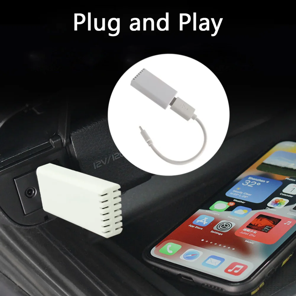 

Car Multimedia Player Wireless for CarPlay Adapter USB Type-C Wired to Wireless Dongle Convert for iPhone iOS Accessories