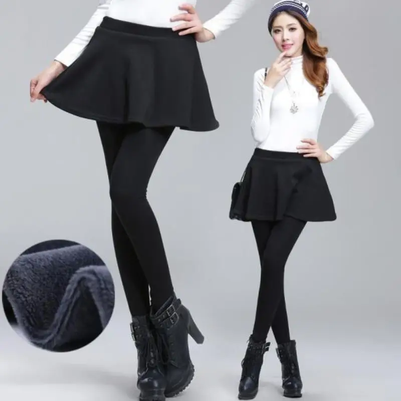 Open-Crotch Pants Spring, Autumn and Winter Thin/Fleece False-Two-Piece Leggings with Double-Headed Invisible Zipper Couple