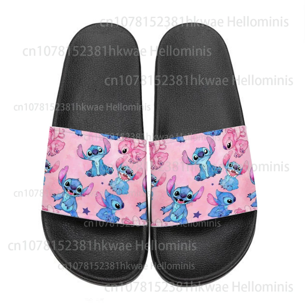 Шлепанцы женские и мужские с принтом летние противоскользящие сандалии для