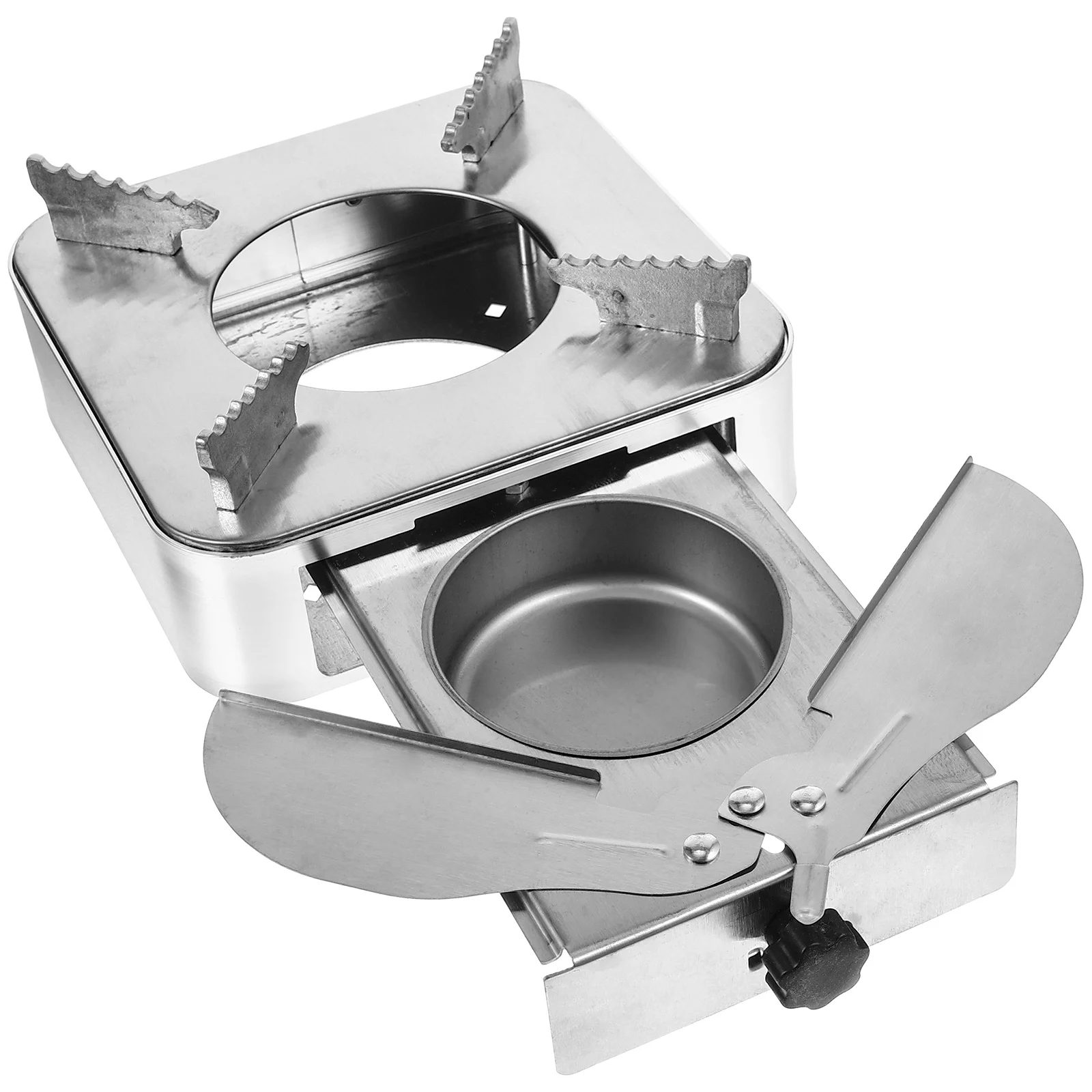 

Stove Camping Cookware Outdoor Windproof Potable Hotpot Metal Tainless Steel Camping equipment