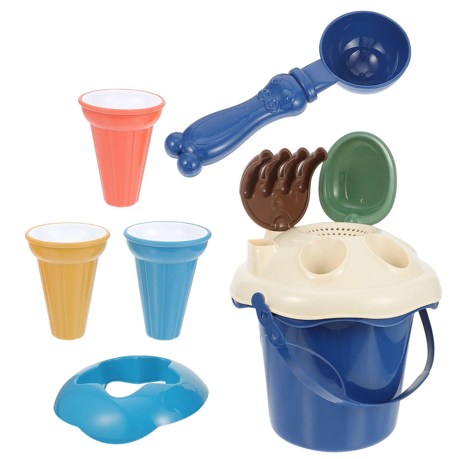 

1 Set of Funny Beach Toys Child Cartoon Beach Playthings (Random Color)