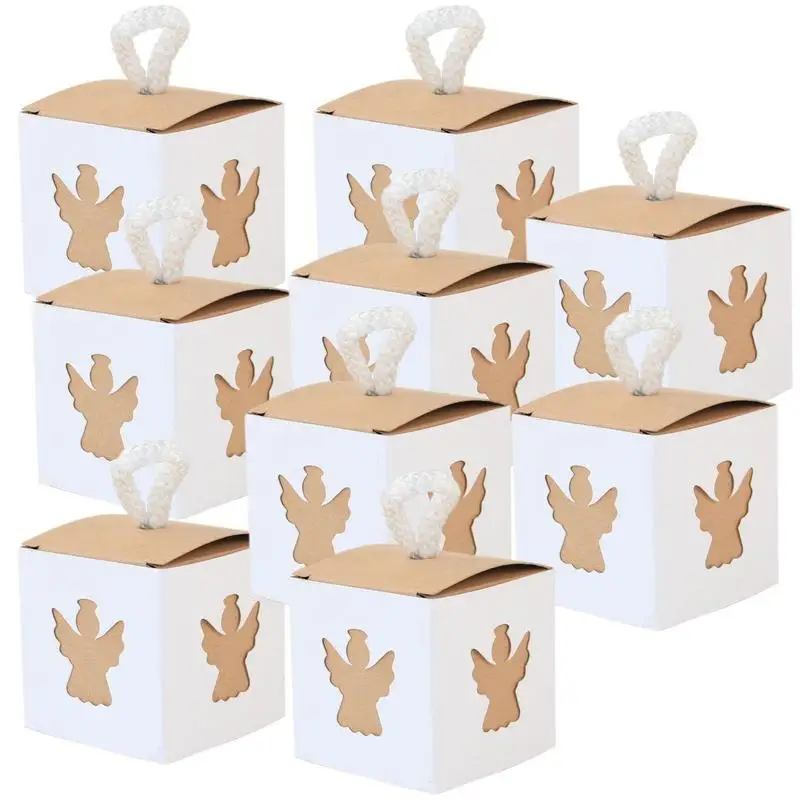 

Пустая Подарочная коробка для гостей, 50 шт., Подарочная коробка для свадеб, винтажная коробка из крафт-бумаги с лентами для юбилеев, дней рождения, вечеринок