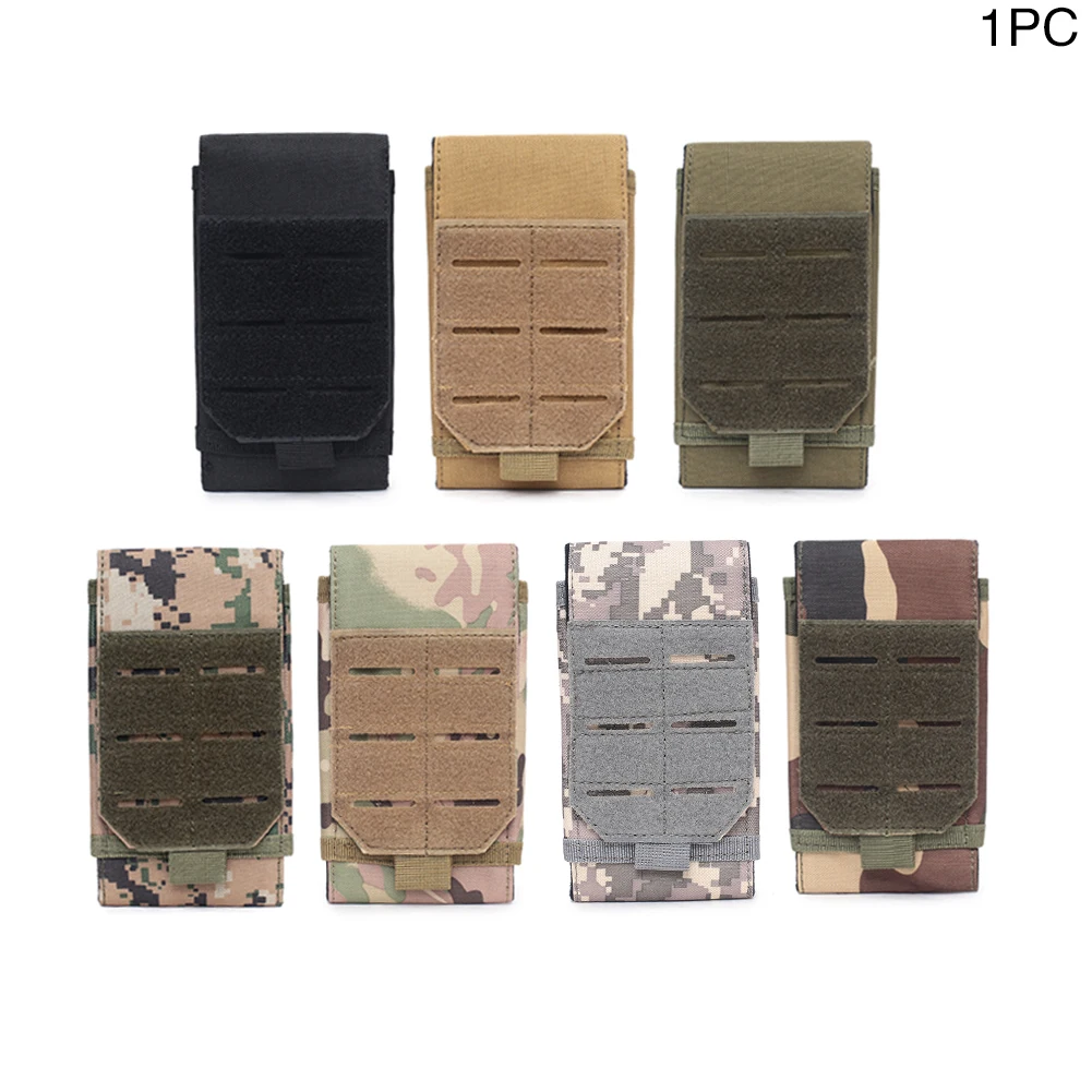 

600D Oxford Fabric EDC Outdoor Holder Mobile Phone Pouch Waist Bag EDC Tool Accessories Bag Vest Pack Phone Holder