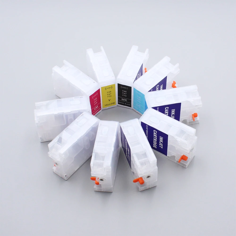 P700 P900 T46S T46Y T47A 770 Пустой сменный картридж без чипа для принтера Epson SureColor P708 P908