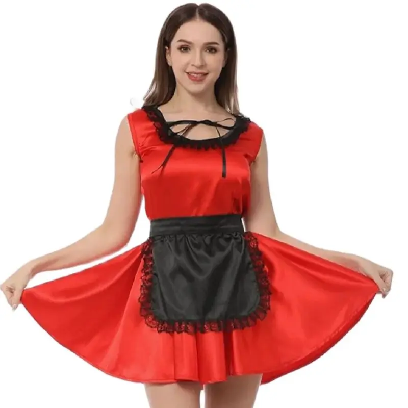 Красная гладкая атласная широкая нагрудная лента с ремнем через плечо