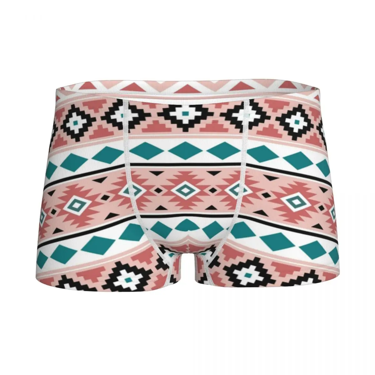 

Boho Bohemian Children Boys Underwear Cotton Boxer Brief Panties Aztec Pattern IIIb Pinks Teenager Boxer Cute Underpants Shorts