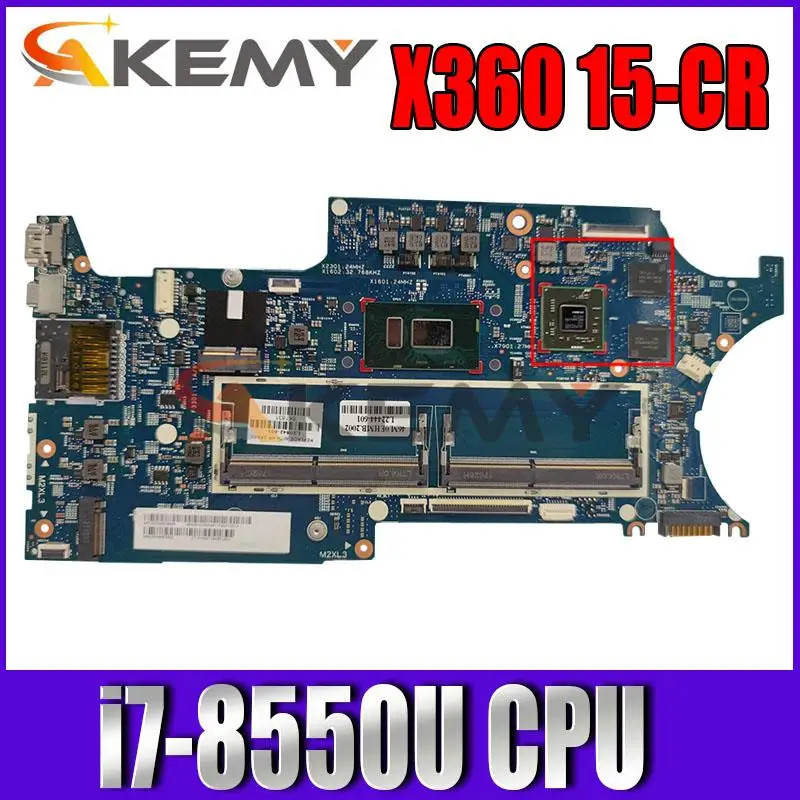 

100% новая материнская плата для ноутбука HP pavilion X360 15-CR 15T-CR i7-8550U 17895-1 448.0EH09.0011