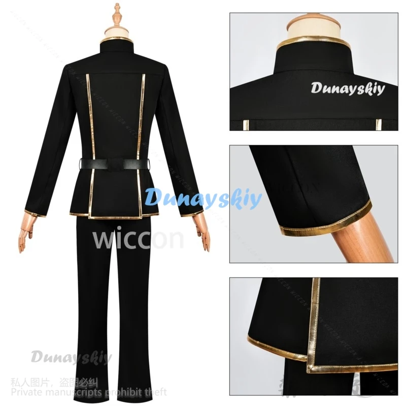 Anime Codee Geasss Cosplay Lelouchh Lamperougee Costume DK School Uniform Wigs For Halloween Christmas Man Cos Customized