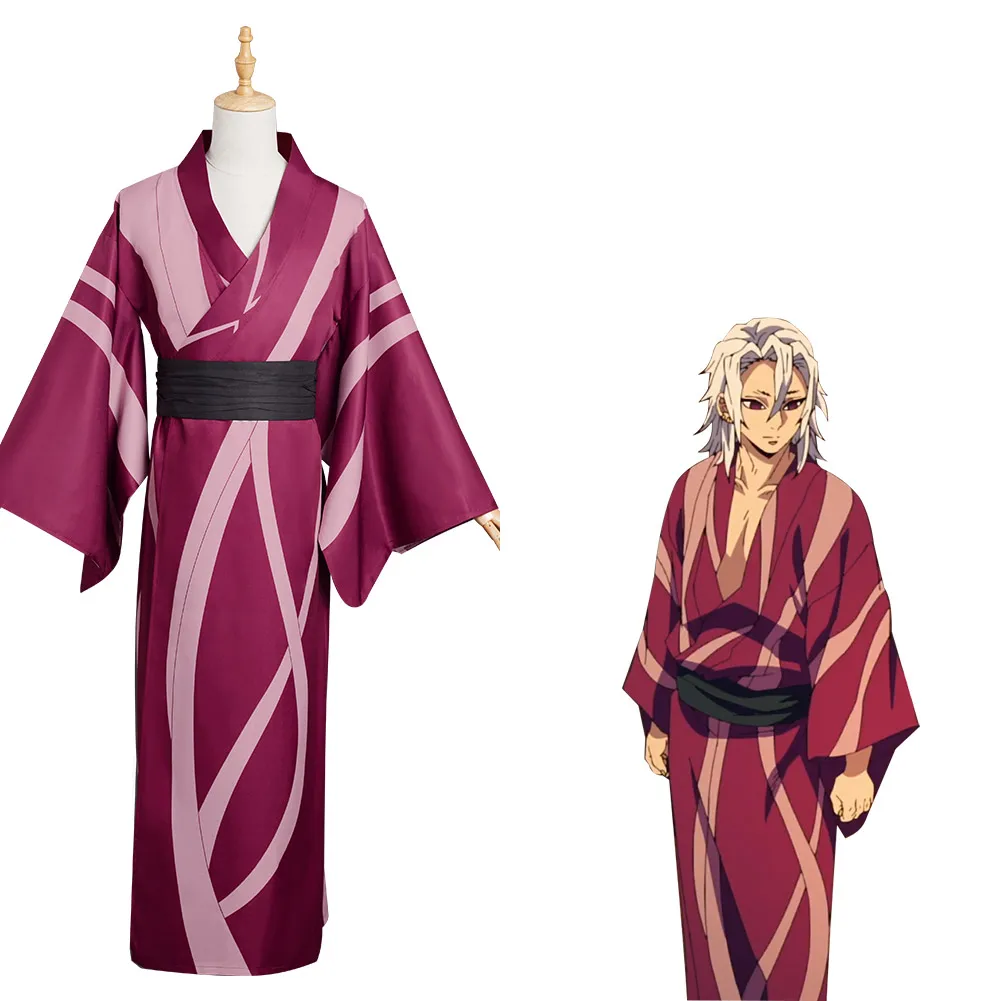 

Anime Demon Slayer Uzui Tengen Cosplay Costume Uzui Tengen Kimono Uniform Dress Halloween Carnival Outfits