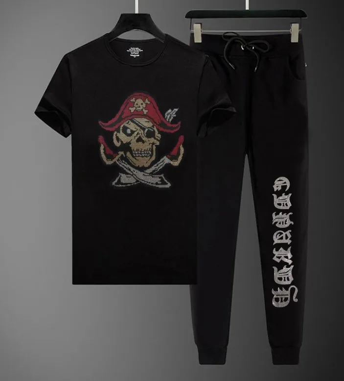 

Men's suit Rhinestone Oversized outfit Hip hop 100% Cotton Rhinestone Tracksuit