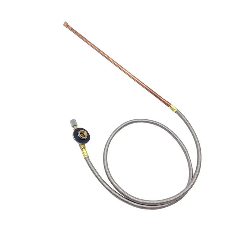 Ручной Пожарный стартер, многоцелевой газовый прибор с гибким шлангом 1 м для камина, кемпинга, пикника