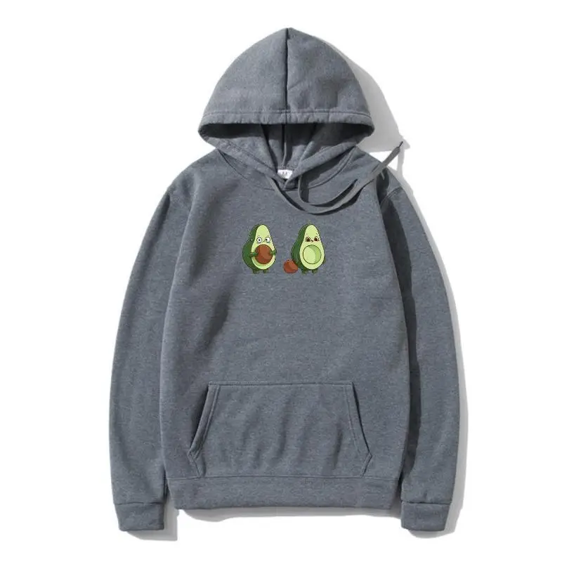 

Summer Fashion Hooded Female Hooded Avocado Cartoon Print Women's Pullover Flower Graphic Streeetwear Casual O-neck Lady Pullov