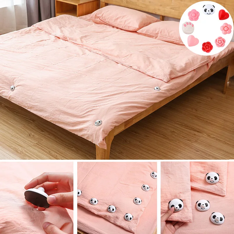 

8PCS Household Anti Running Quilt Holder Upgraded Anti Slip Quilt Fixing Buckle Multifunctional Safety Sheet Clip