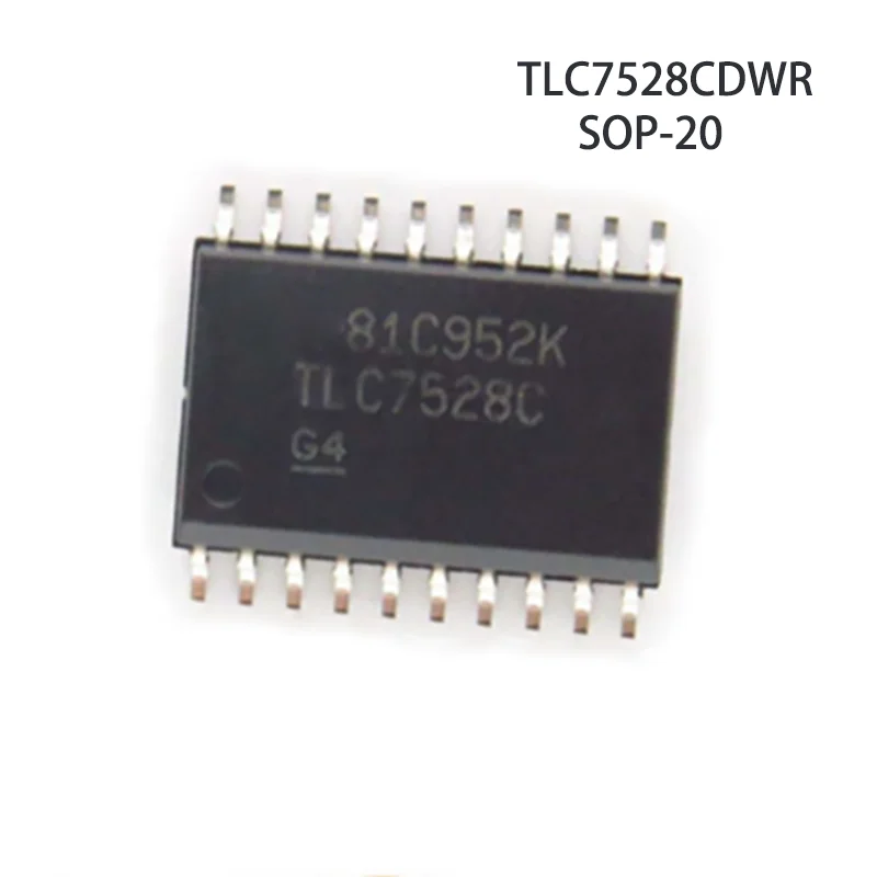 

5-50Pcs/Lot 100% New and Original TLC7528CDWR TLC7528 SOP-20 Digital to Analog Converter Chip