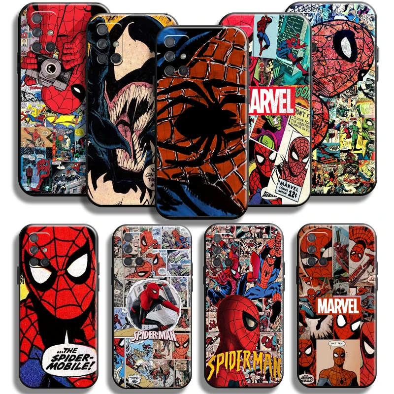 

Marvel Spiderman Venom Comics For Samsung Galaxy A71 A71 5G Phone Case Shockproof Black Soft Shell Full Protection Carcasa