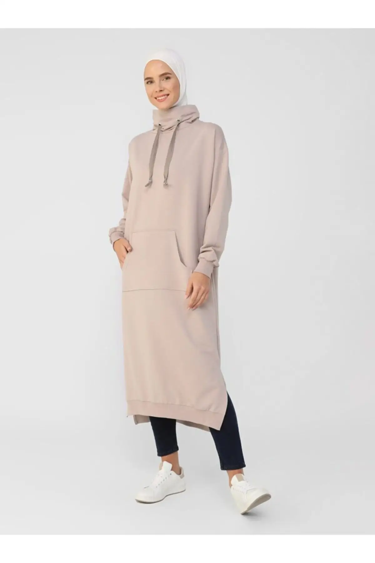 

Women's Sweatshirt Turtleneck Pocket Deep Pink Hoodies Fashion All Season New Designer Pullovers Fleece Hoodies