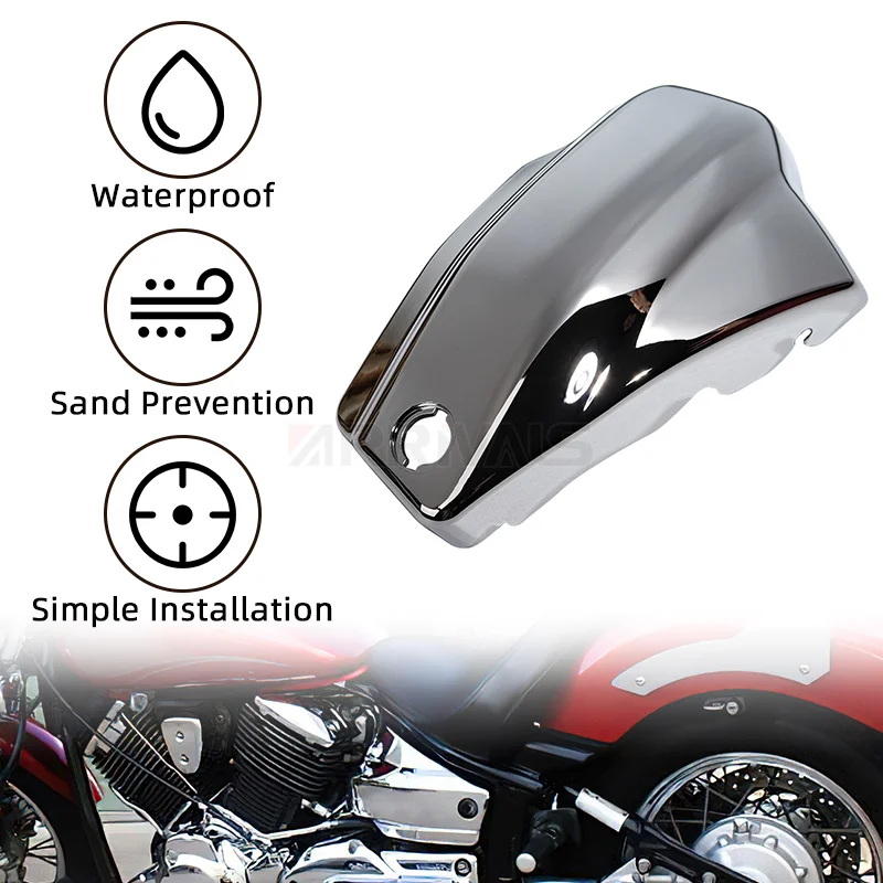 Боковой обтекатель для мотоцикла с хромированной батареей для Yamaha Dragstar Vstar XVS1100 Классический Пользовательский 1999-2011 левый и правый защитный... (art.: 3920bf84a05eb) - 3920bf84a05eb