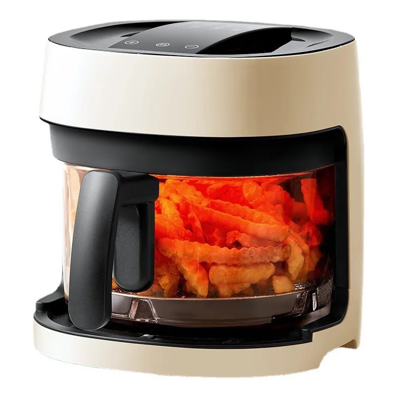 

Визуальная фритюрница, автоматическая Бытовая многофункциональная маленькая глубокая сковорода, большая емкость, жареная курица