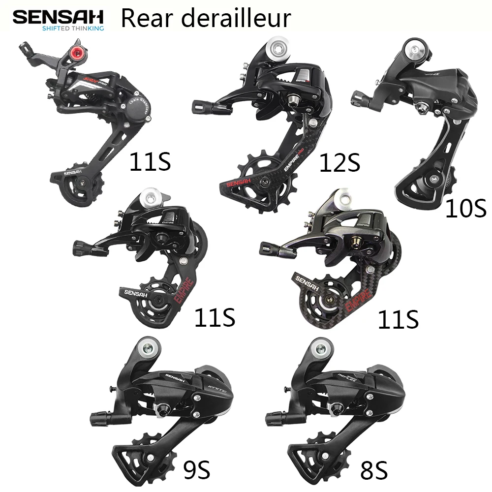 Задние переключатели для шоссейного велосипеда SENSAH Carbon 2x8 9 10/11/12 скоростные