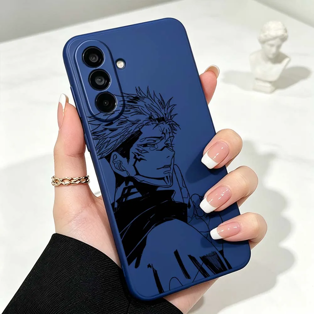 Фото Подарок с изображением Сукуны Рёмена из «Дзюдзюцу» для Samsung Galaxy A07 A14 A15 A26 A35 A36 A55 A56 A52 A34 A72 A17 A71 Мягкий чехол для телефона №2