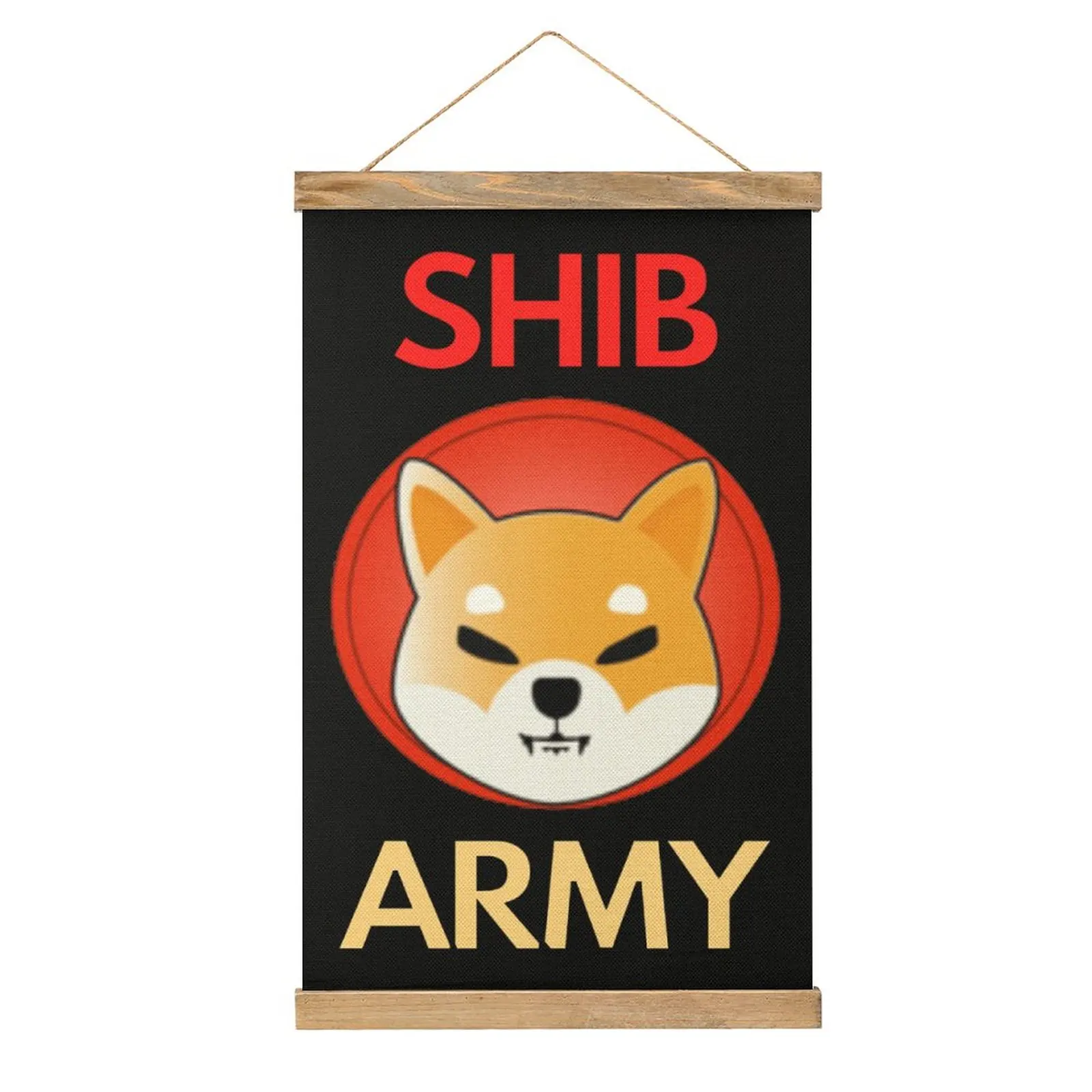 

Graphic Vintage Shib Coin Shib Army Shiba Inu Crypto Canvas Hanging Picture Picture Hanging Humor Graphic Kitchen Painting Sty