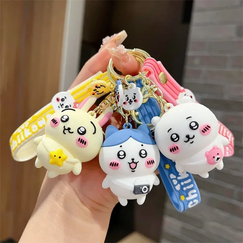 Брелок для ключей с фигурками аниме Chiikawa игрушка Usagi фигурка героя из ПВХ подарок