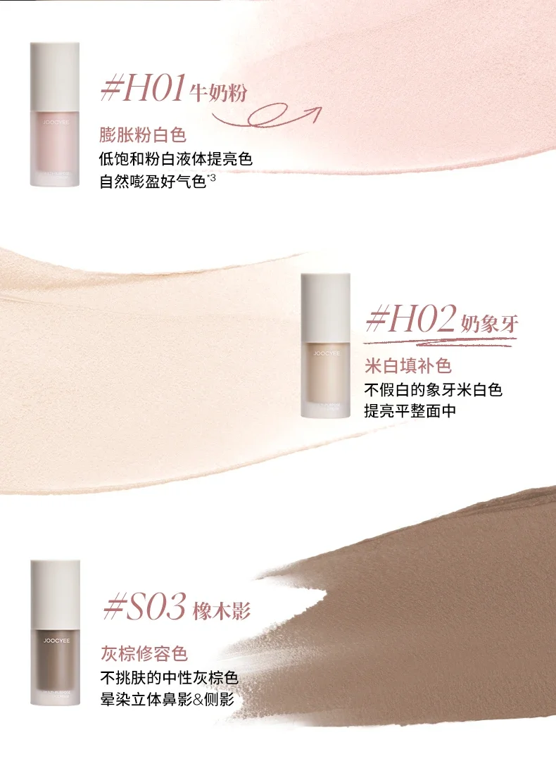 JOOCYEE многоролевой жидкий хайлайтер-ручка осветляющий тон кожи тени для носа