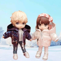 new ob11 doll clothes laser winter cotton jacket coat fit 112 ymy bjd body9 molly gsc doll girl diy gift doll accessories