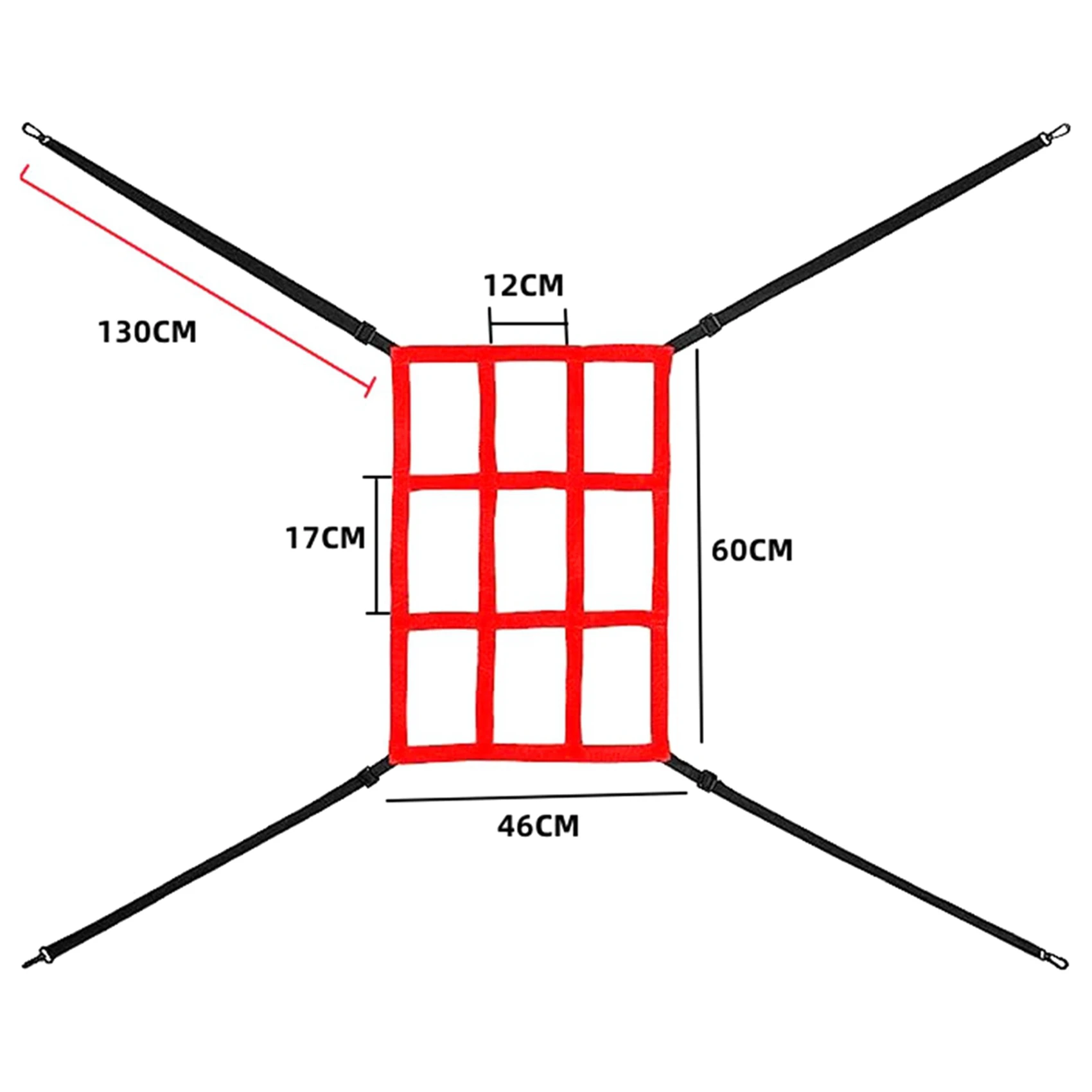 2 шт. Регулируемая сетка для Софтбола 7x7