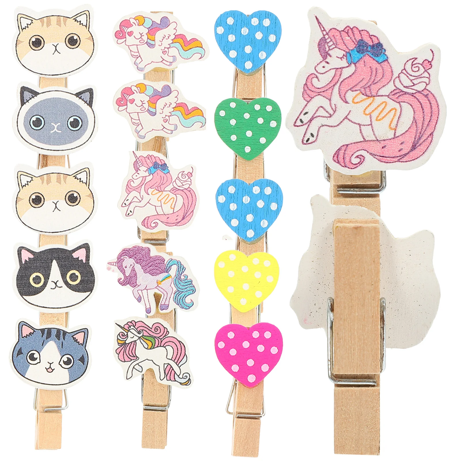 

Clips Wooden Photo Picture Clothespinscraft Clamps Small Hanging Pictures Lovely Mini Cartoon Pin Wood Twine Peg Colored