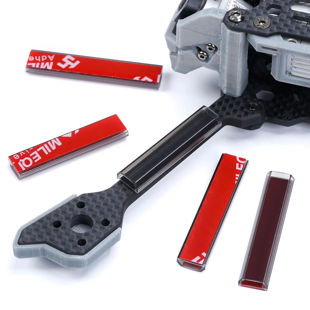 4 шт. Крышка для линии подключения двигателя, протектор для кабеля с фиксированной твердостью для FPV RC дрона, 43x10 мм, 55x10 мм, 65x10 мм,