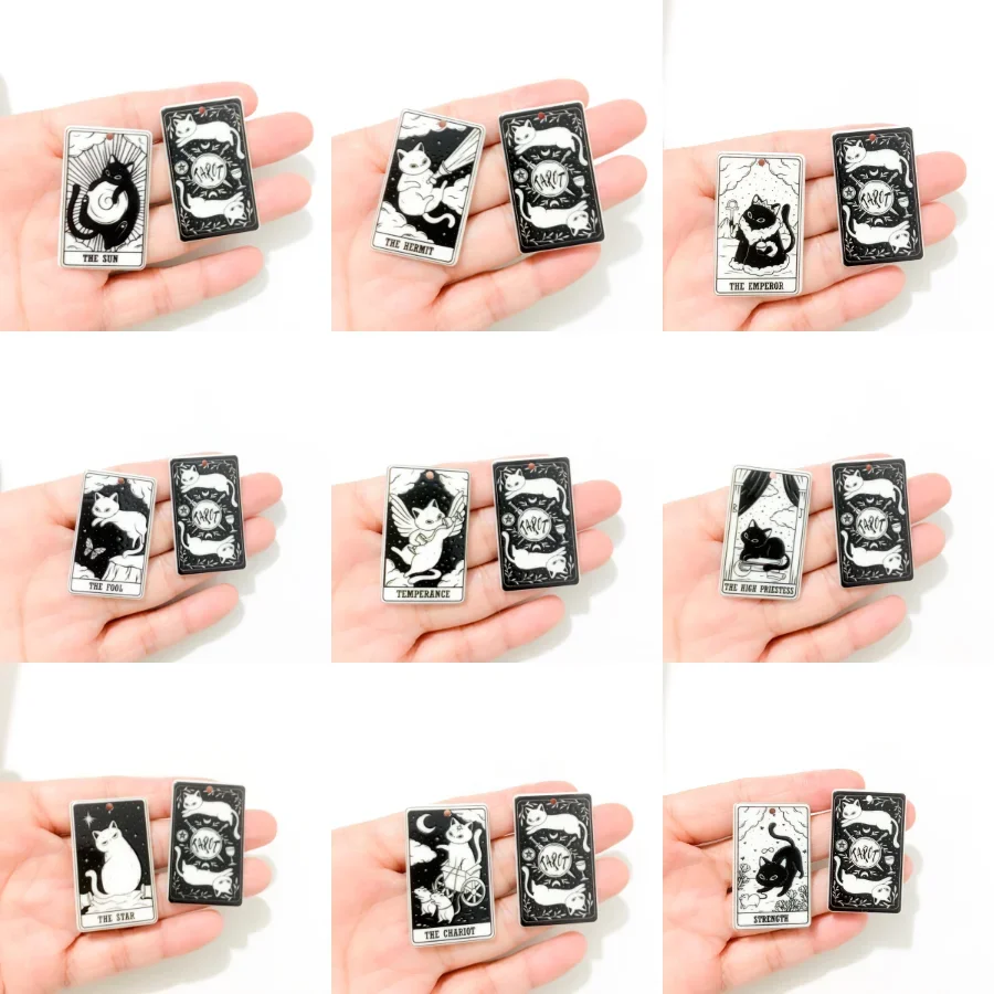 1 шт. акриловые подвески с изображением кота Таро солнцеот-отшельник император