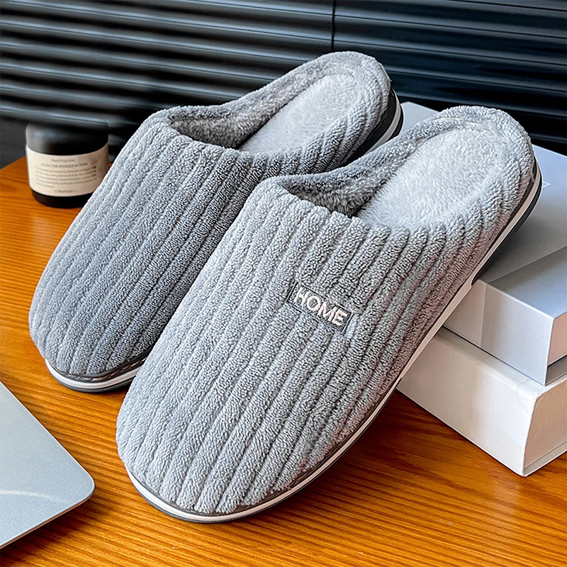 Домашние плюшевые тапочки с буквенным узором для женщин повседневные домашние