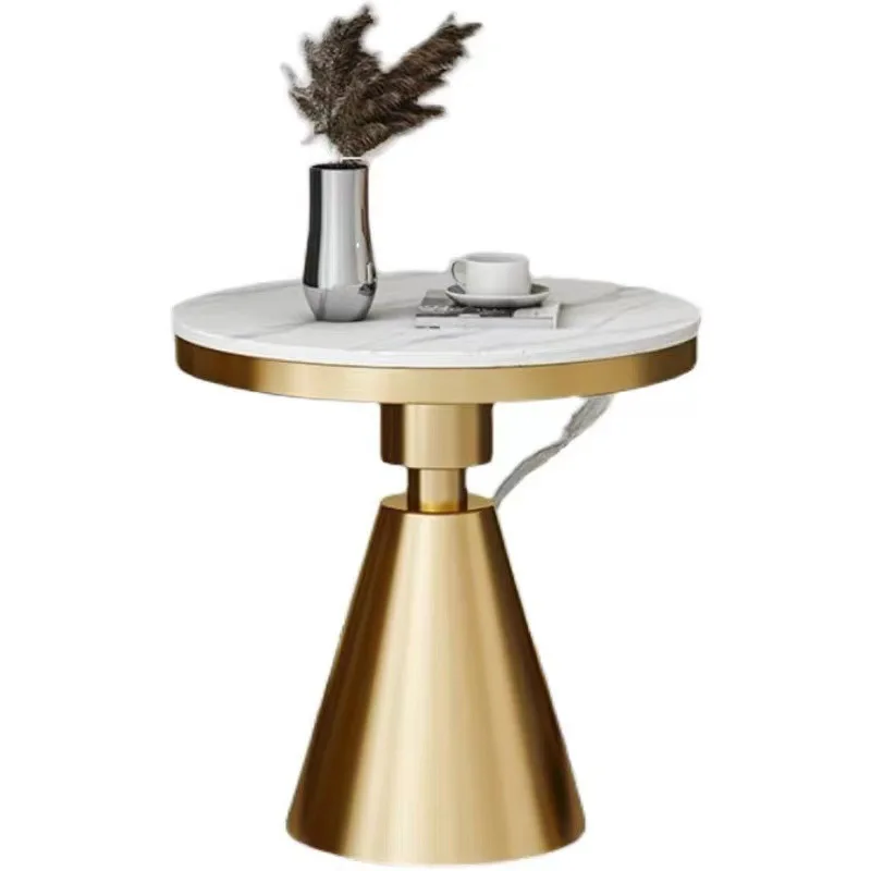 Светильник роскошный журнальный столик простой прикроватный с каменной