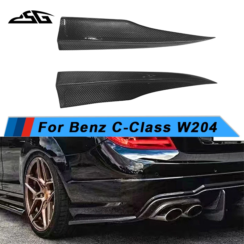 Сплиттер для заднего бампера Mercedes-Benz C-Class W204 C63 из углеродного волокна спойлер