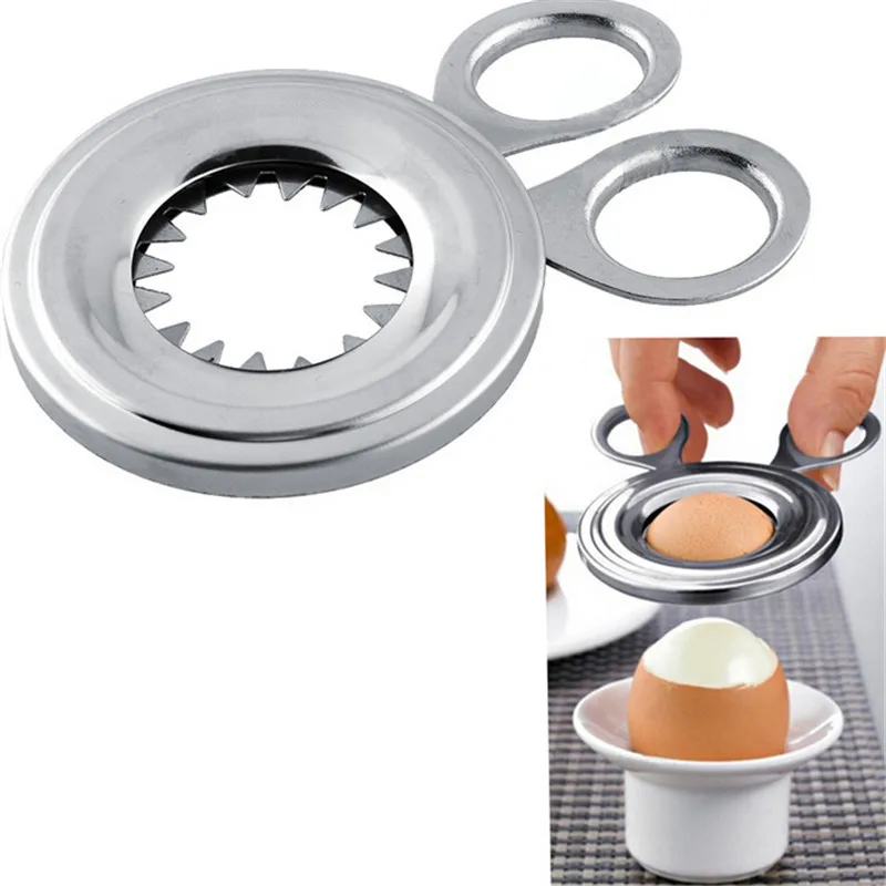 

1Pcs Durable Convenient Stainless Steel Boiled Egg Shell Topper Cutter Snipper Opener Kitchen Gadget Home Essential Egg Cracker