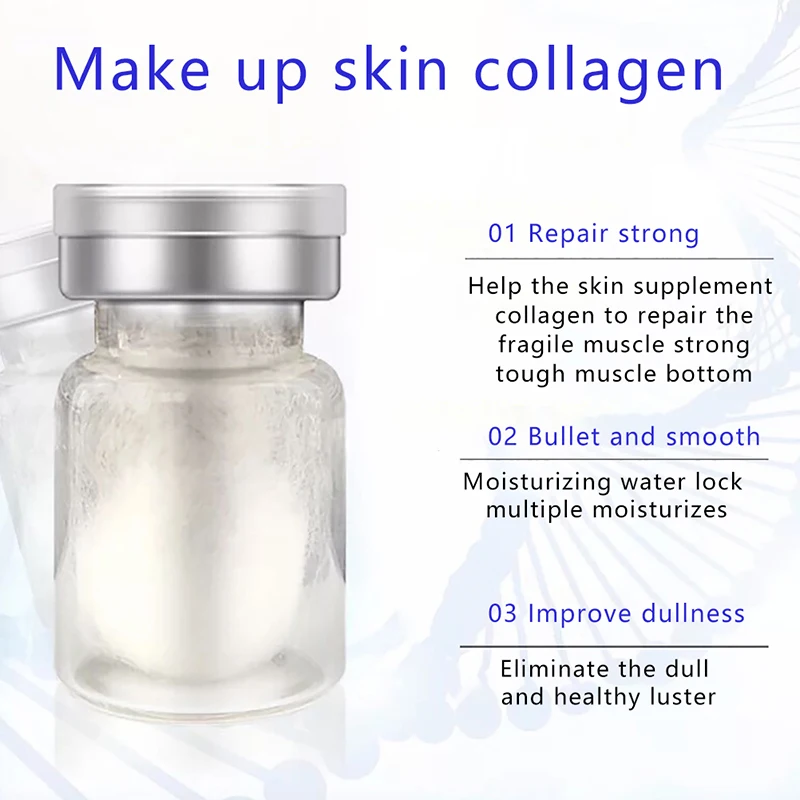 5 Бутылочек Коллагеновых Шариков Чистый Натуральный Шелковый Протеин